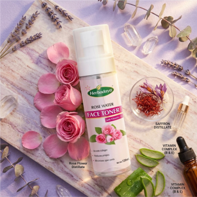 Rose Water Face Toner with Vitamin - C