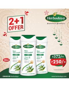 (2+1) 2 Neem Anti-dandruff Shampoo 100ml+ 1 Free Neem Anti-dandruff Shampoo 100g (Save RS.125/-)