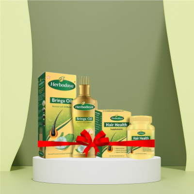 Bringa Oil (100ml) + Hair Health Supplement (60 Nos) Combo