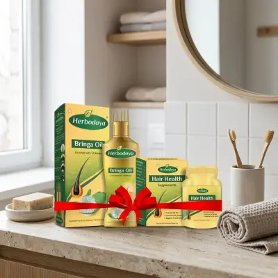 Bringa Oil (100ml) + Hair Health Supplement (60 Nos) Combo