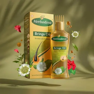 Bringa Hair Oil - Enriched with 14 Herbs