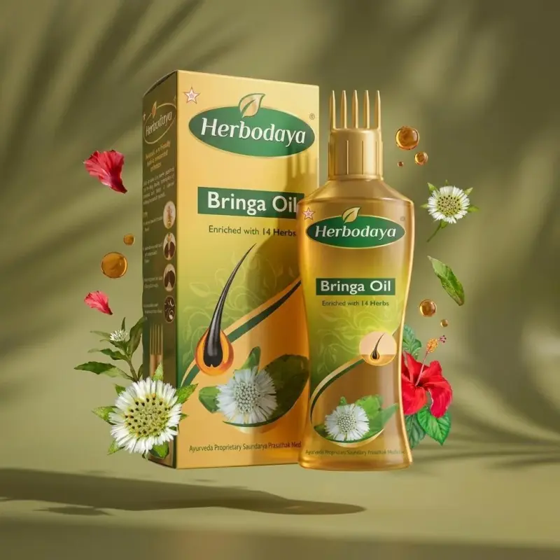 Bringa Hair Oil - Enriched with 14 Herbs