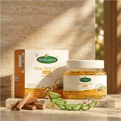 Aloe Vera Gel – Sandal for Anti-Aging – 100 gm