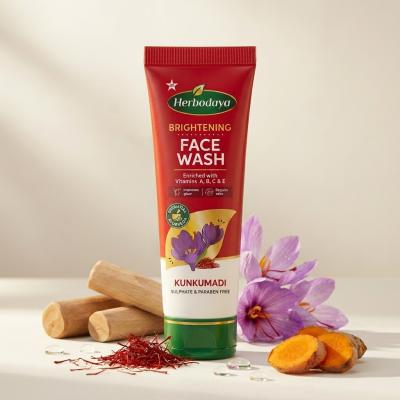Brightening Kunkumadi Face Wash 100ml (Free Anti-Acne Neem & Aloevera Face wash 20ml)